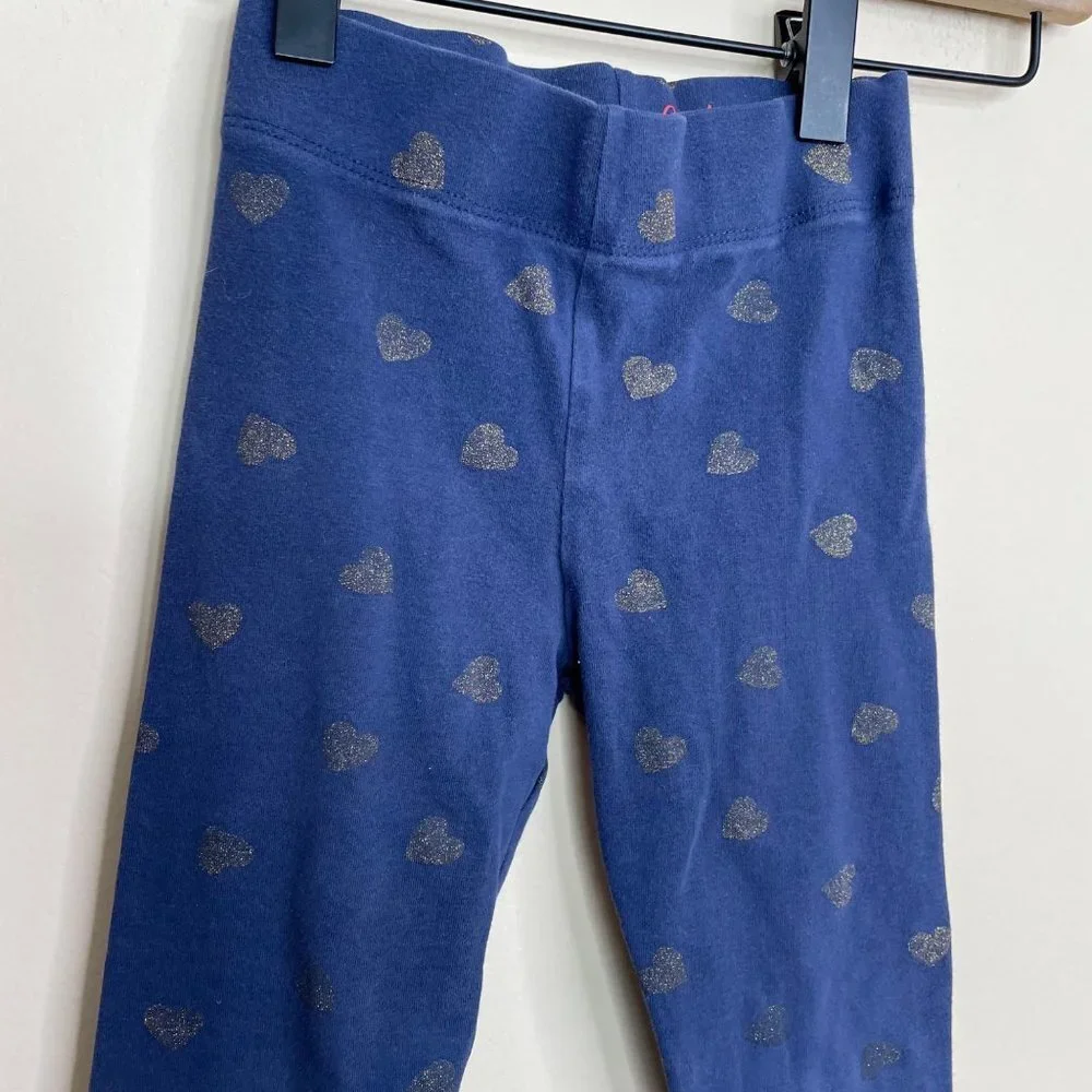 Mini Boden‎ Blue Heart Leggings Toddler Girls Size 5-6yrs or 116cm